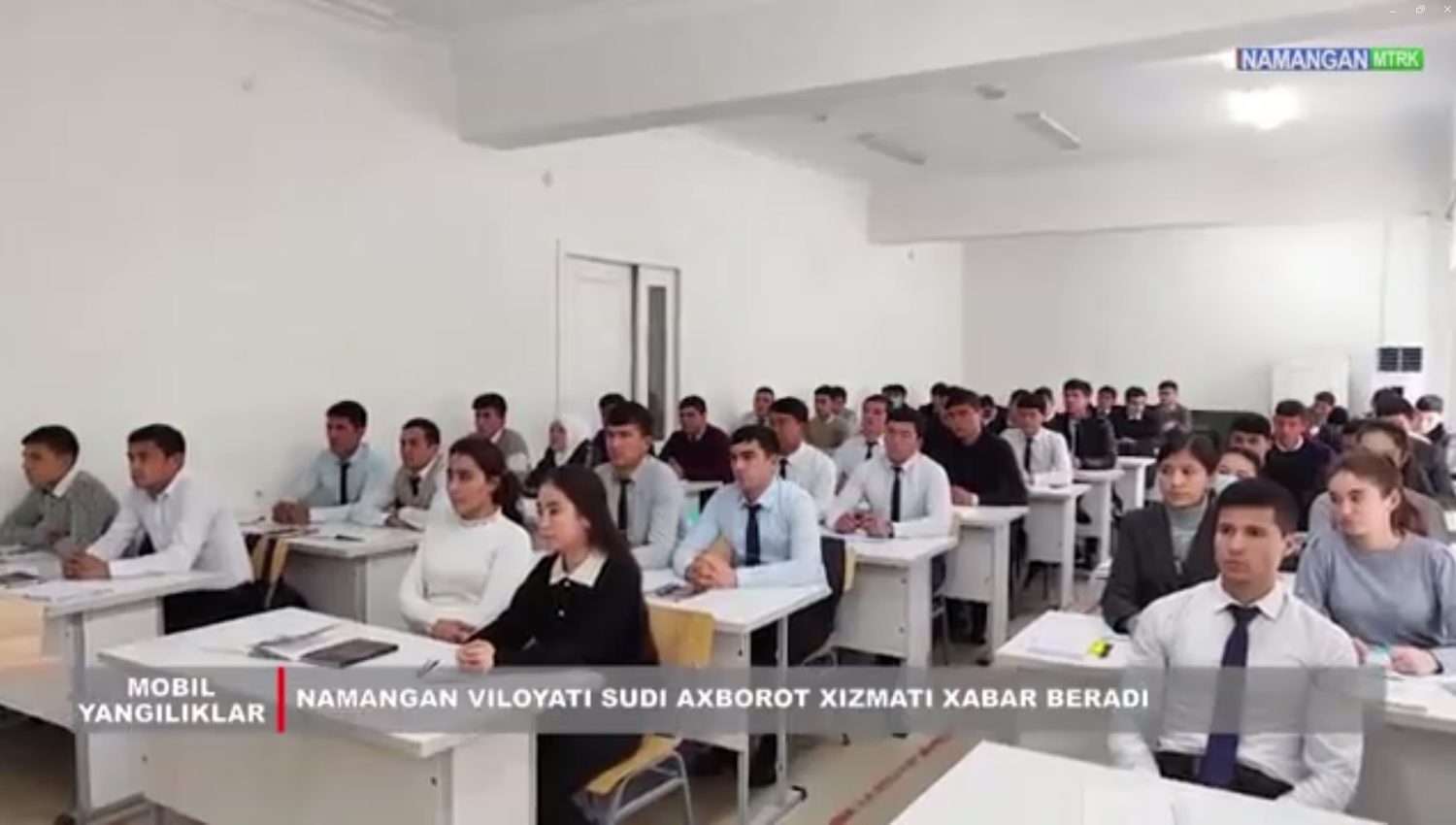 Namangan viloyat ma’muriy sudi tomonidan "Inson huquqlari haftaligi" doirasida targ‘ibot tadbirlari o‘tkazilmoqda