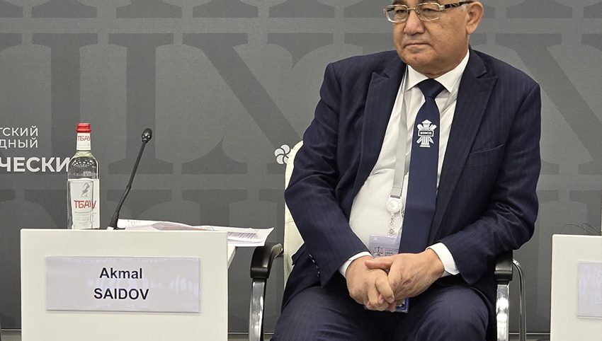Akademik Akmal Saidov raqamli qonunchilik bo‘yicha  Sankt-Peterburg xalqaro anjumanida so‘zga chiqdi