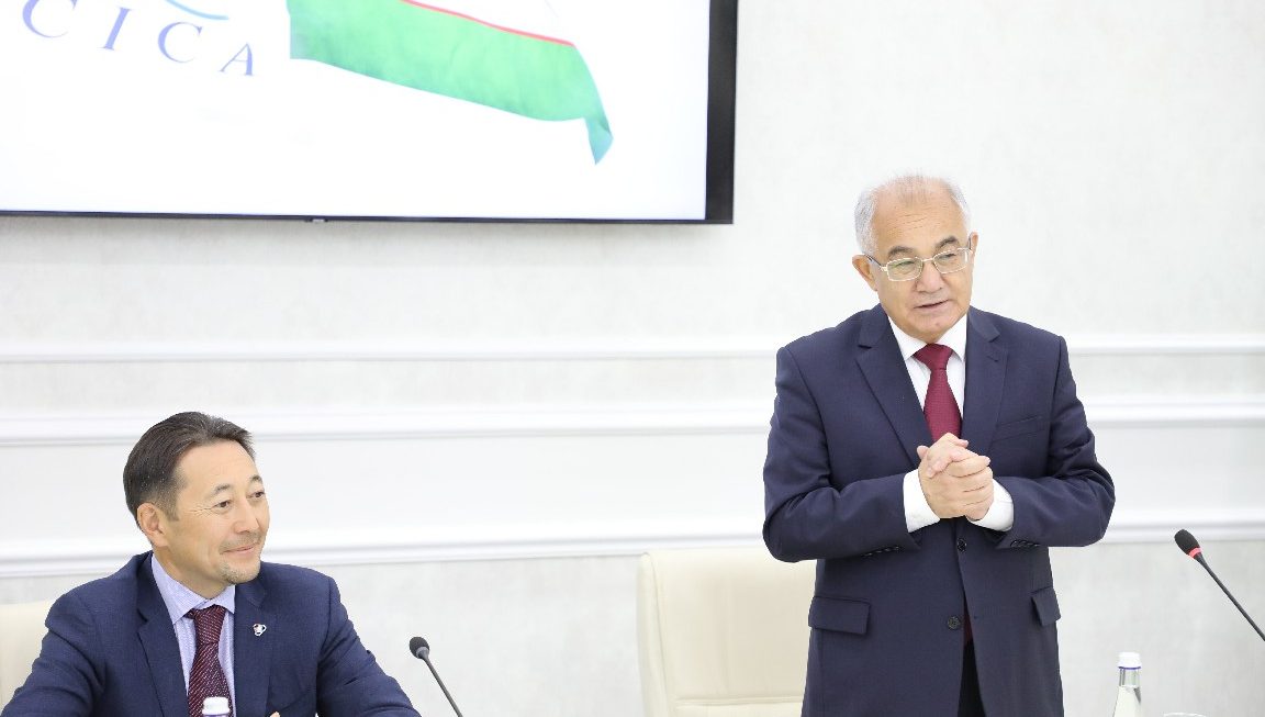 Inson huquqlari bo‘yicha O‘zbekiston Respublikasi Milliy markaziga “Osiyoda hamkorlik va ishonch choralari bo‘yicha kengashning 30 yilligi” medalini topshirish marosimi
