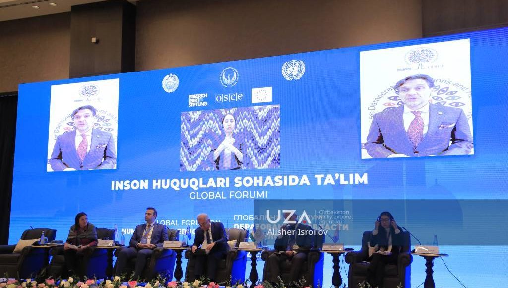 Samarqandda inson huquqlari sohasida ta’lim bo‘yicha xalqaro hujjatlar ijrosi muhokama qilinmoqda