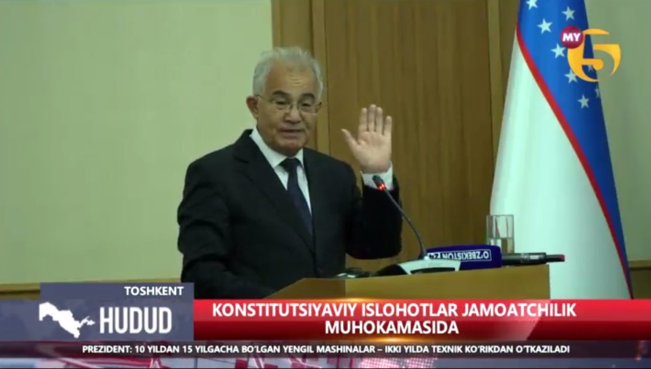 Akmal Saidov:  Konstitutsiyaviy qonun loyihasi umumxalq muhokamasida