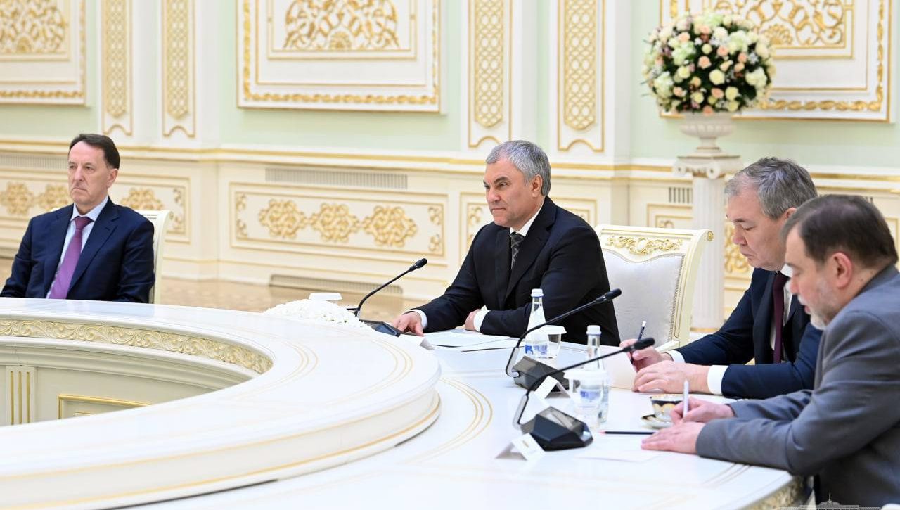 O‘zbekiston Respublikasi Prezidenti Rossiya Davlat Dumasi Raisi bilan uchrashuv o‘tkazdi