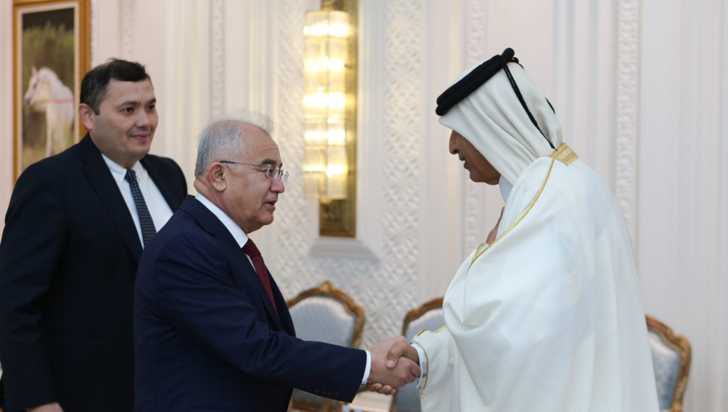 Akmal Saidov Doha shahrida Qatar parlamenti Raisi bilan uchrashdi