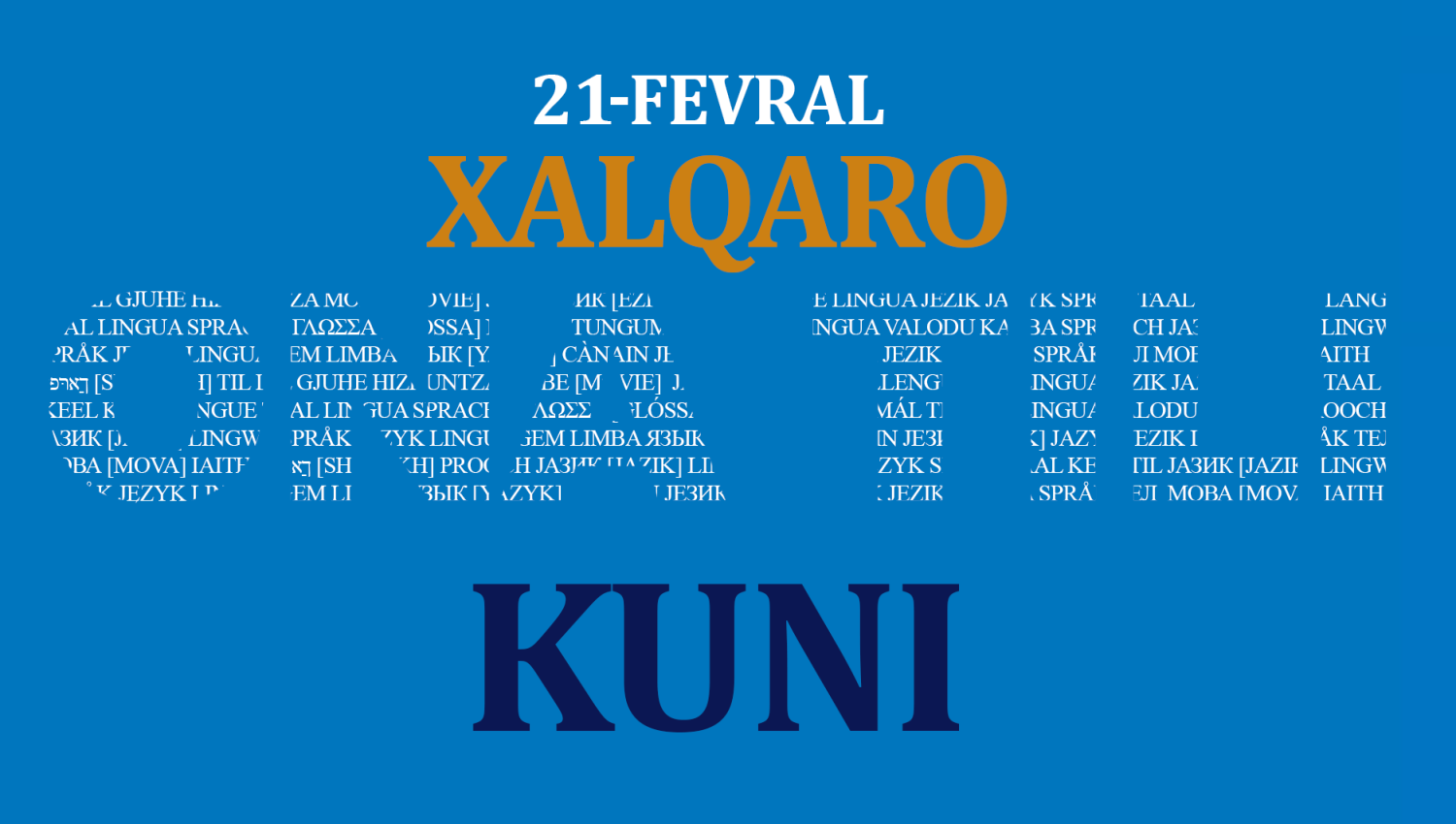 Tillar – jahon madaniyatining oliy yutug‘i