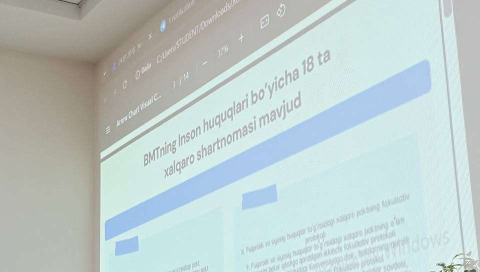 Bola huquqlarini himoya qilishda BMT bilan hamkorlik: mahorat darsi