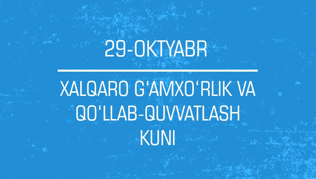 O‘ZGALARGA QUVONCH VA MEHR ULASHING!
