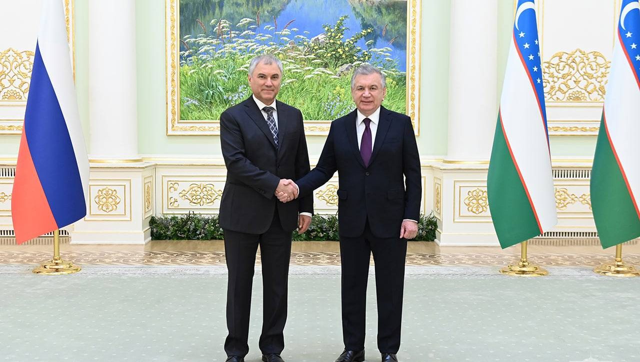 O‘zbekiston Respublikasi Prezidenti Rossiya Davlat Dumasi Raisi bilan uchrashuv o‘tkazdi