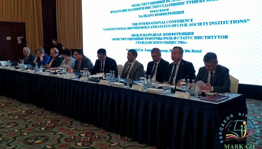 KONSTITUTSIYAVIY ISLOHOTLAR:  FUQAROLIK JAMIYATI INSTITUTLARINING O‘RNI VA MAQOMI