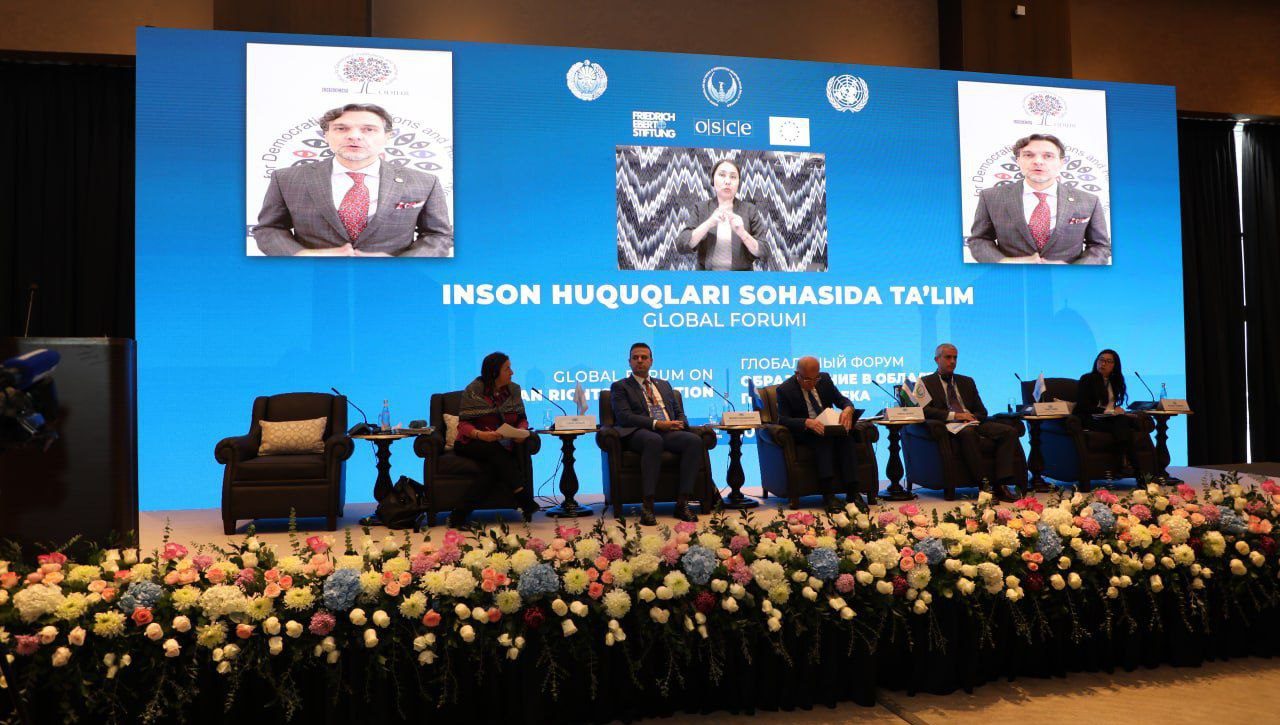 Samarqandda “Inson huquqlari sohasida taʼlim” global forumi yakunlandi