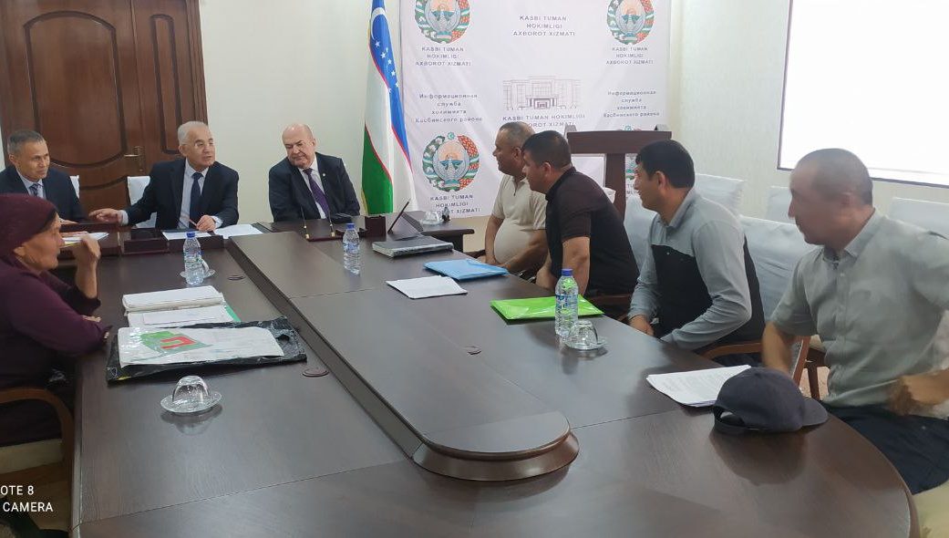 Kasbida fuqarolar bilan sayyor qabul tashkil etildi