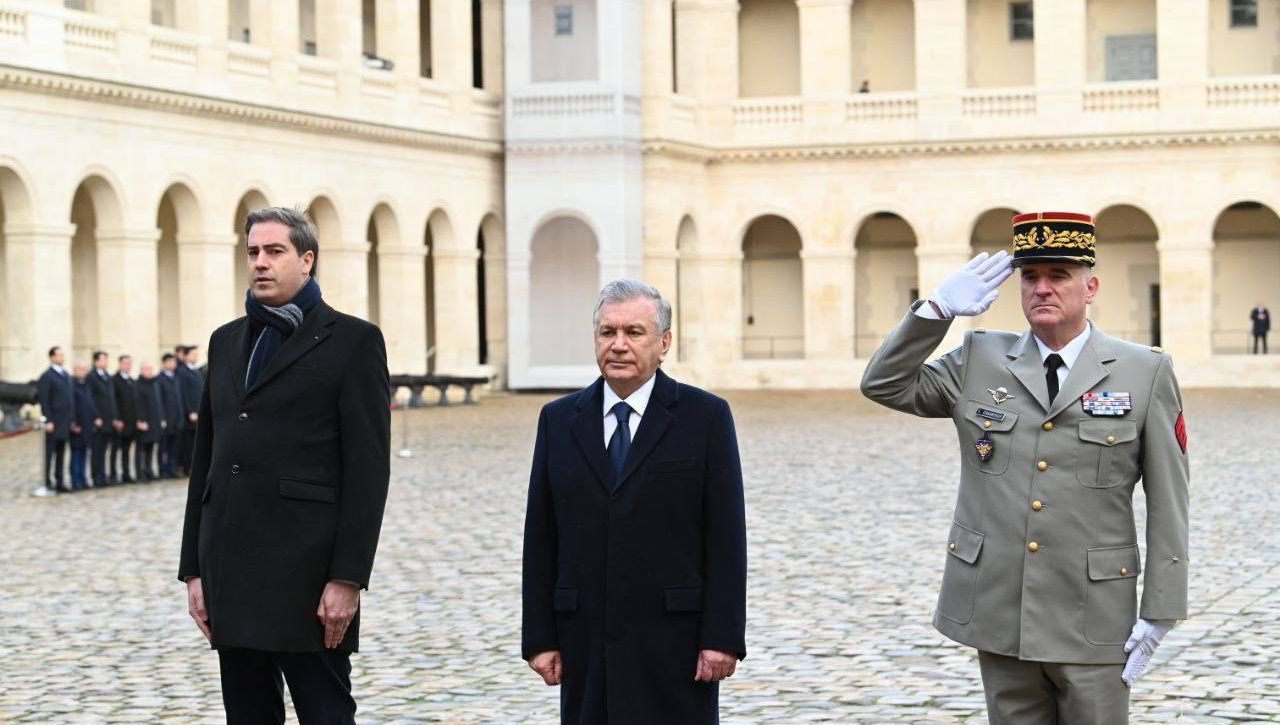 O‘zbekiston Respublikasi Prezidentini rasmiy kutib olish marosimi bo‘ldi