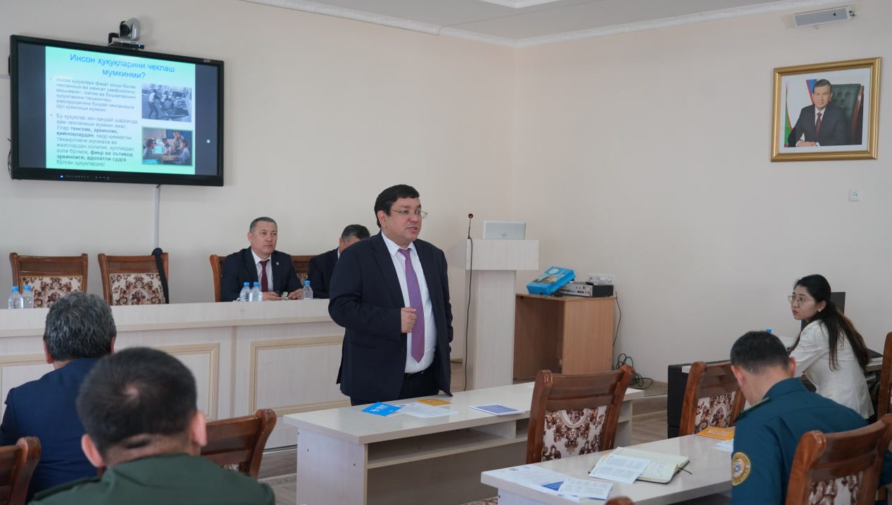 Qiynoqqa qarshi kurash bo‘yicha navbatdagi o‘quv mashg‘ulotlari Nukusda o‘tkazildi