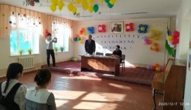 Maktabda Konstitutsiyaga bag'ishlangan tadbir