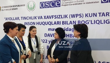 O‘zbekiston Respublikasi Oliy Majlisi Senati, Xotin-qizlar, oila va gender komissiyasi hamda Yevropada Xavfsizlik va Hamkorlik Tashkiloti hamkorligida 