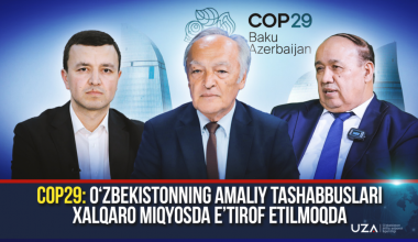 COP29: Ўзбекистоннинг амалий ташаббуслари халқаро миқёсда эътироф этилмоқда