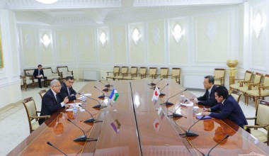А.Саидов Япониянинг Ўзбекистондаги Фавқулодда ва мухтор элчиси билан учрашди