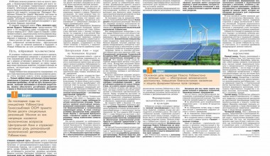 НОВЫЙ УЗБЕКИСТАН: «ЗЕЛЁНЫЙ» ПУТЬ РАЗВИТИЯ