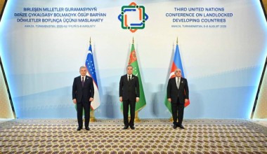 Состоялась трехсторонняя встреча в формате «Узбекистан –Туркменистан – Азербайджан»
