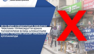 Қонун талабларини бузган субъектларга нисбатан жарималар қўлланилди
