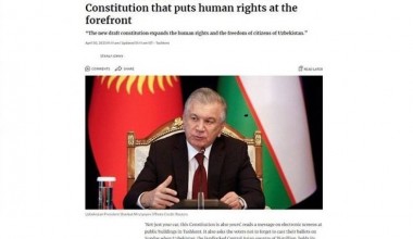 Ҳиндистон ОАВ: Ўзбекистонда инсон ҳуқуқлари биринчи ўринга қўйилган янги Конституция бўйича референдум ўтказилди